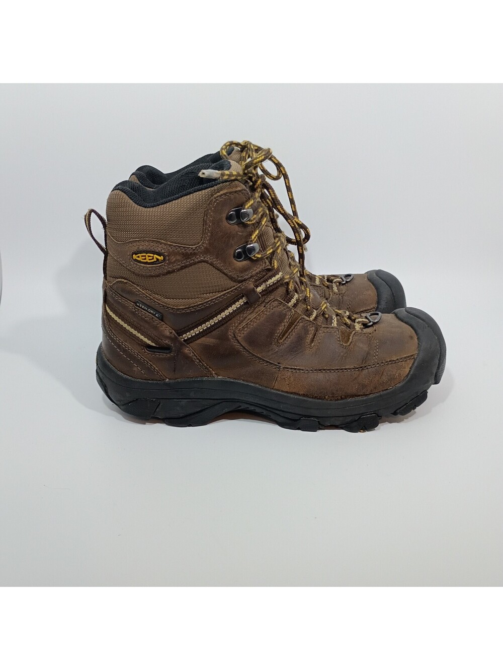 Keen Delta Women's Winter Hiking Boots Mid size 8 Brown Leather Insulated